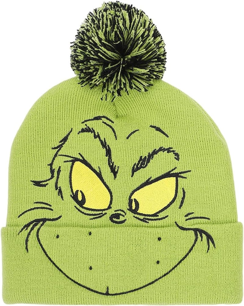 Bio World Grinch Youth Character Cuffed Beanie and Gloves Set Multicolored - Image 2